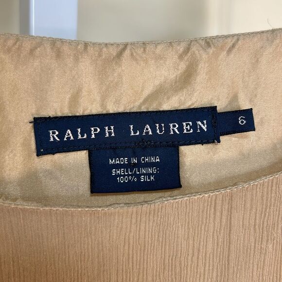 Ralph Lauren - Black Label Silk Ruffle Tiered Midi Skirt - Size 6, Light Brown - Picture 13 of 15